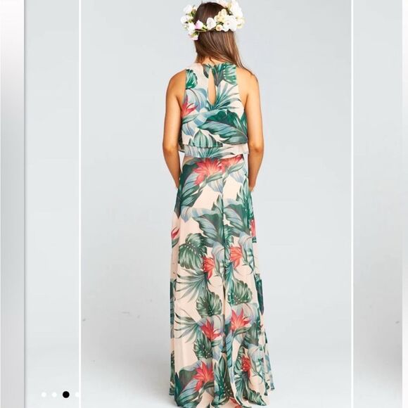 Show Me Your Mumu Princess Di Maxi Skirt Kauai Kisses
matching Crop Top small - Picture 3 of 12